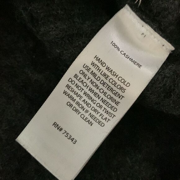 MAX STUDIO cashmere sweater kanga pockets crewneck rounded hemline women’s S - Picture 4 of 8